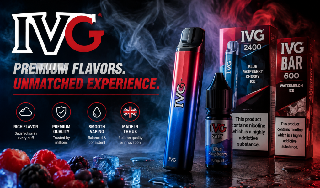 IVG electronic cigarette products for an informational vaping article